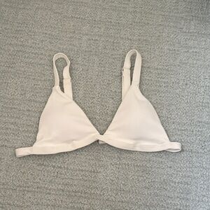 NEVER WORN Women's White Triangle Bralette